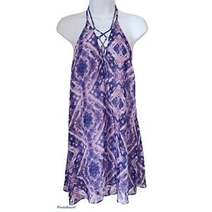 Show Me Your MuMu Lo Lace Up Mini Dress sz M